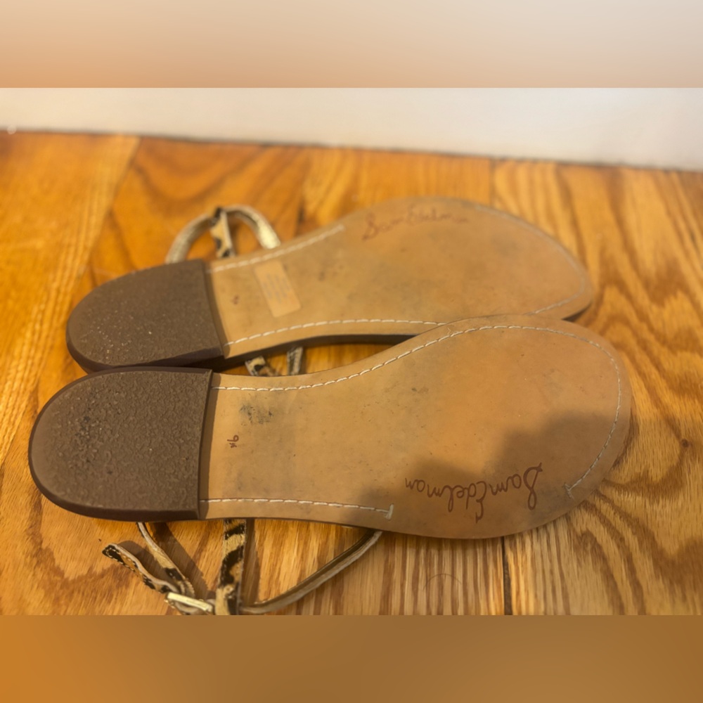 Sam Edelman Leopard Print Sandals - Picture 8 of 11